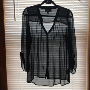 Black PJK Patterson J. Kincaid Blouse